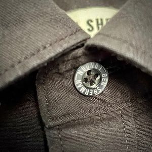 Black cotton Ben Sherman button-down shirt, EUC, women's S